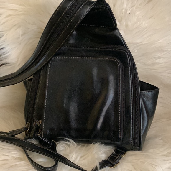 Aurielle Bags Aurielle Black Leather Backpack Poshmark